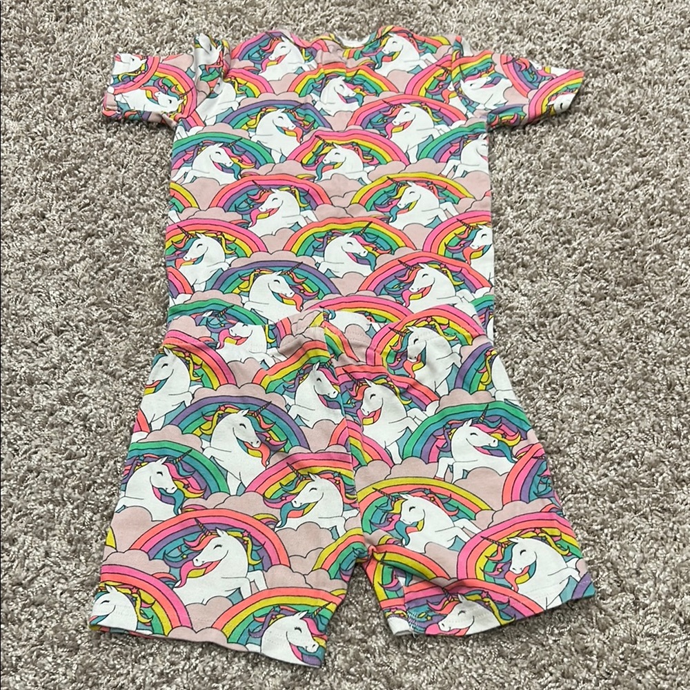 The Children's Place Pink and Blue Pajama Sets Vibrant Rainbow Design - Picture 3 of 5
